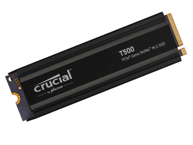 1TB Crucial T500 PCIe Gen 4 NVMe M.2 2280 SSD Drive with Heatsink CT1000T500SSD5