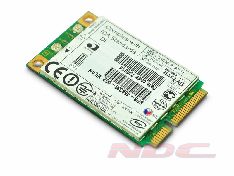 459339-002 HP Compaq Atheros ATH-AR5BXB63 Mini PCI-Express Wireless Card