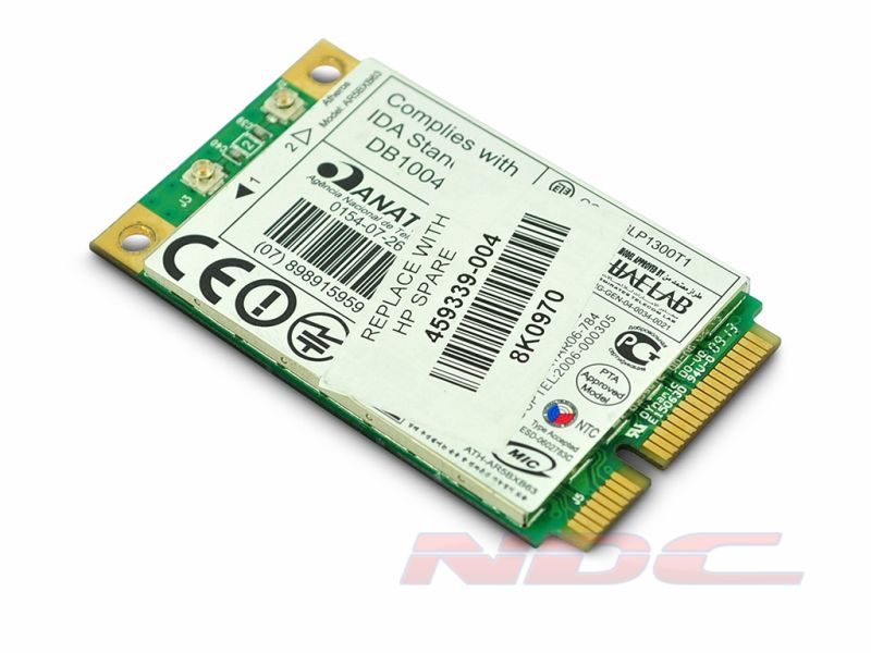 459339-004 HP Compaq Atheros ATH-AR5BXB63 Mini PCI-Express Wireless Card