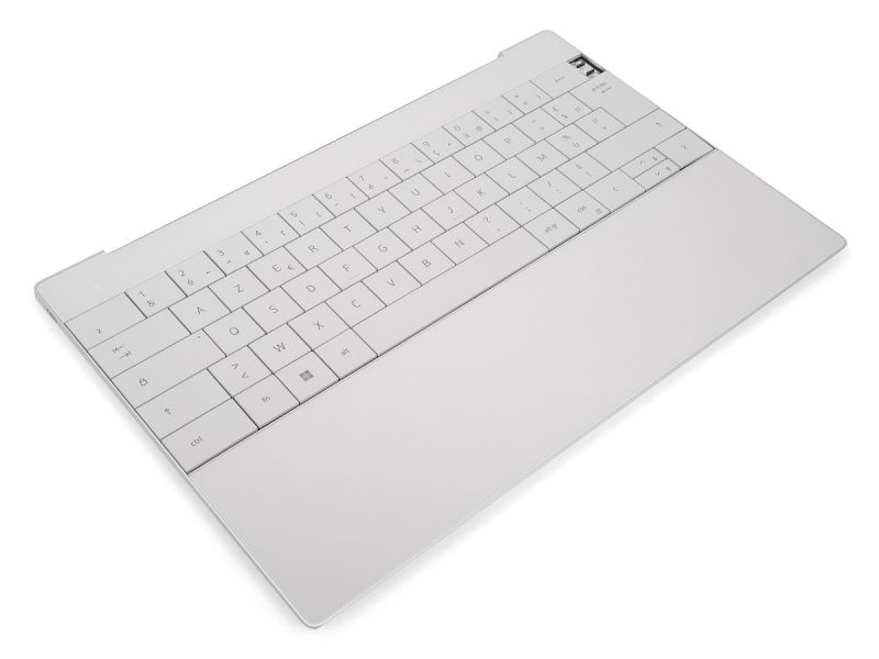 Dell XPS 9320 Platinum Silver Palmrest, Touchpad & FRENCH Backlit Keyboard - 0H7JYC + 03JYX5