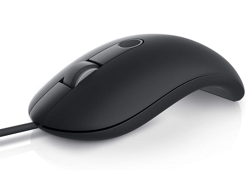 Dell MS819 Wired Mouse with Fingerprint Reader - Black
