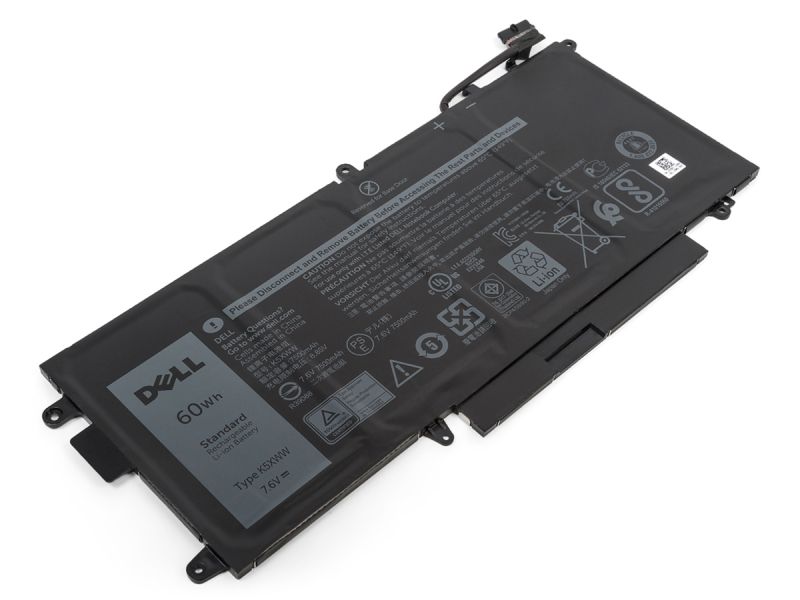 Genuine Dell K5XWW Laptop Battery (7.6V/60Wh/4-Cell)