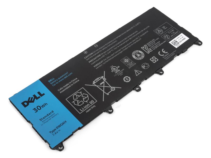 Genuine Dell 0WGKH Laptop Battery (7.4V/30Wh) - Refurb (Min 90%)