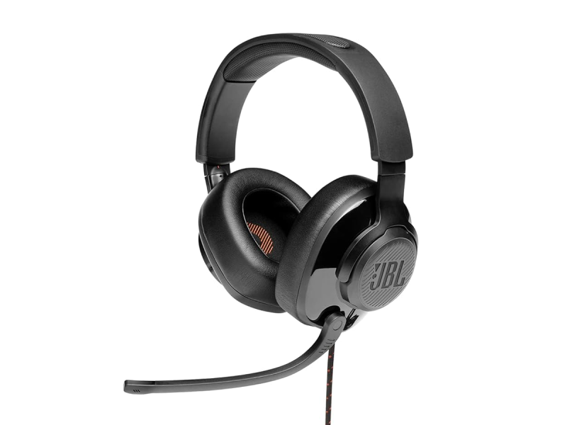 JBL Quantum 300 Multiplatform Wired Over-Ear Gaming Headset with Flip Mic (Refurbished)