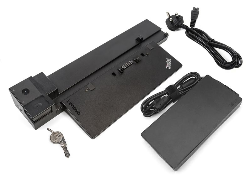 Lenovo 40A5 ThinkPad Workstation Dock with Keys/Lock 40A50230UK (Refurbisned)