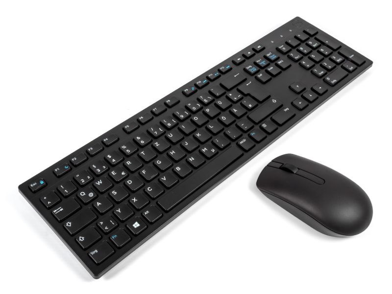 Dell KM636 GERMAN Wireless Office Mouse & Keyboard Combo Bundle