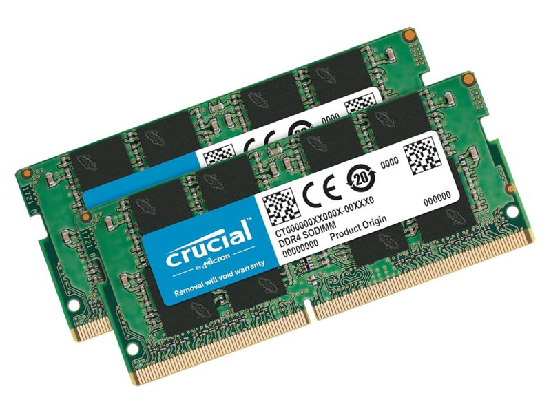 Crucial 64GB (2 x 32GB) DDR4 2666Mhz SO-DIMM RAM Kit for Mac