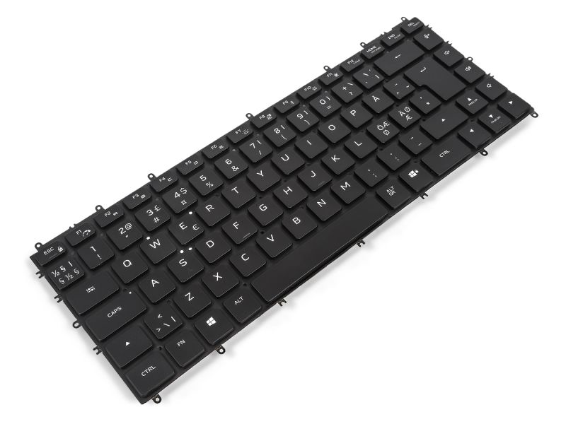 XCJT8 Dell Alienware m15 R5/R6/R7 NORDIC RGB Backlit Keyboard (Black) - 0XCJT80