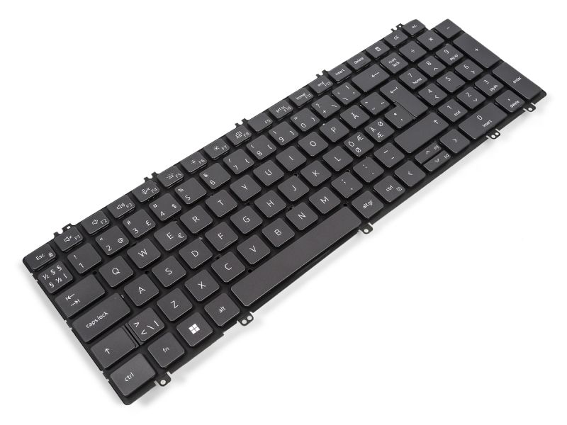 V08FD Dell Precision 3560/3561/3570/3571/3580/3581 NORDIC Backlit Keyboard - 0V08FD0