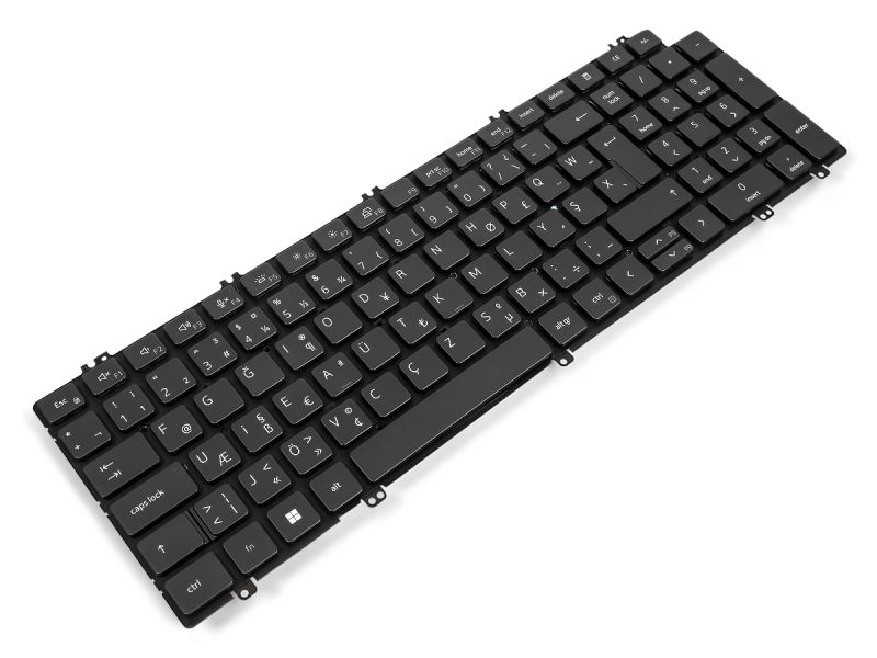 VDXNT Dell Precision 3560/3561/3570/3571/3580/3581 TURKISH-F Backlit Keyboard - 0VDXNT0