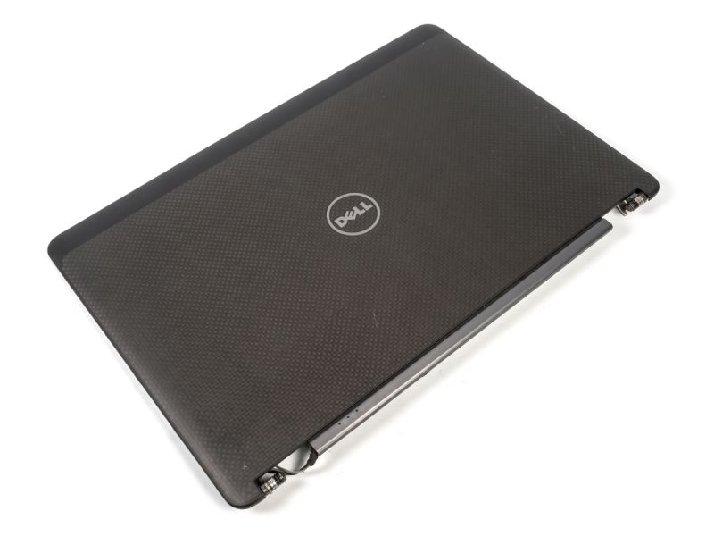 Dell Latitude E7450 Laptop LCD Lid Cover (Black) + Hinges + Wireless Cables - 0WVMP3