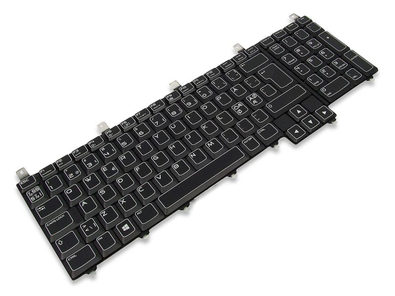 NP9T7 Dell Alienware M18x R1/R2 NORWEGIAN Win8/10 Keyboard with AlienFX LED - 0NP9T7-3