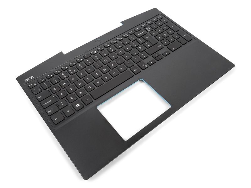 Dell G3-3500 80W non-Bio Palmrest & UK ENGLISH Backlit Keyboard - 02DPKM + 09J9KG