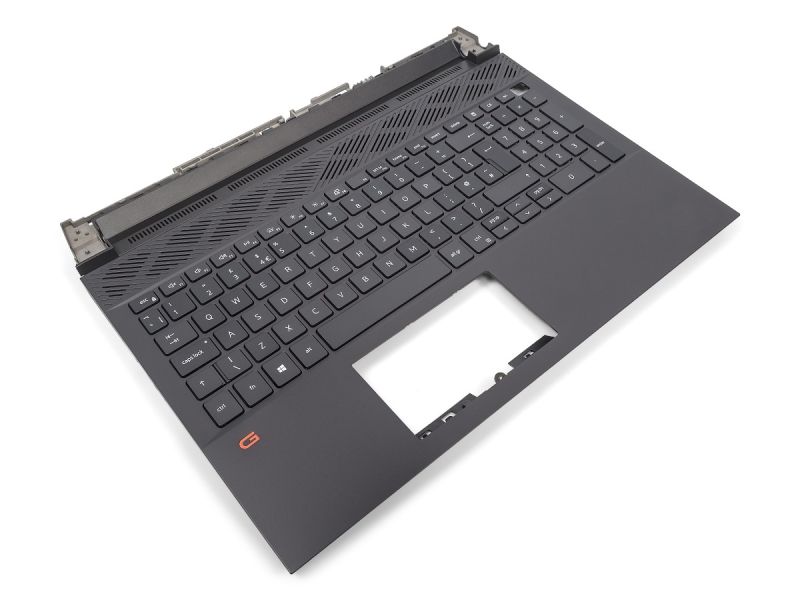 Dell G15 5510/5511/5515 Dark Shadow Palmrest & UK ENGLISH Backlit Keyboard - 04XJ3D + 05M07P