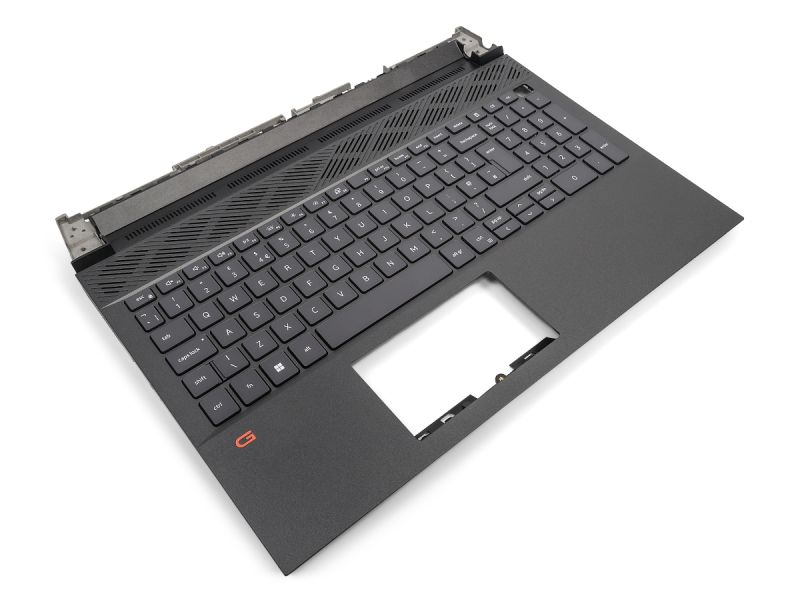 Dell G15 5520/5521/5525 Palmrest & UK ENGLISH Backlit Keyboard - 0GDN50 (R8H6X) - Obsidian Black - New