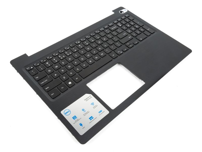 Dell Inspiron 5570/5575 Black Palmrest & US/INT ENGLISH Backlit Keyboard - 0V1H3J / 08D7T9 + 0GGVTH