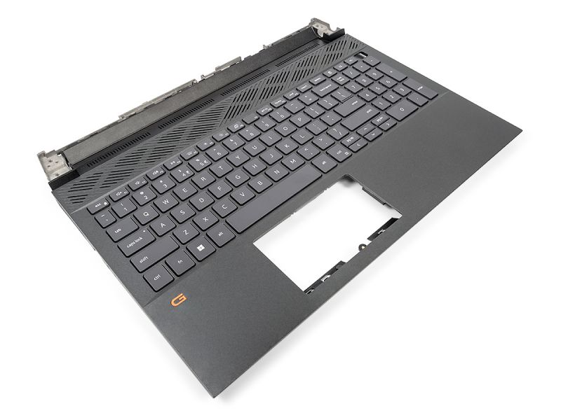 Dell G15 5520/5521/5525 Palmrest & US/INT ENGLISH Backlit Keyboard - 0GDN50 (NW4C1) - Obsidian Black