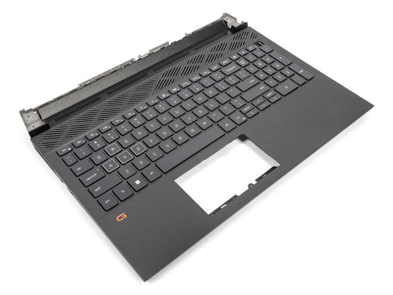 Dell G15 5520/5521/5525 Palmrest & US ENGLISH RGB Backlit Keyboard - 0GDN50 (MTHT6) - Obsidian Black