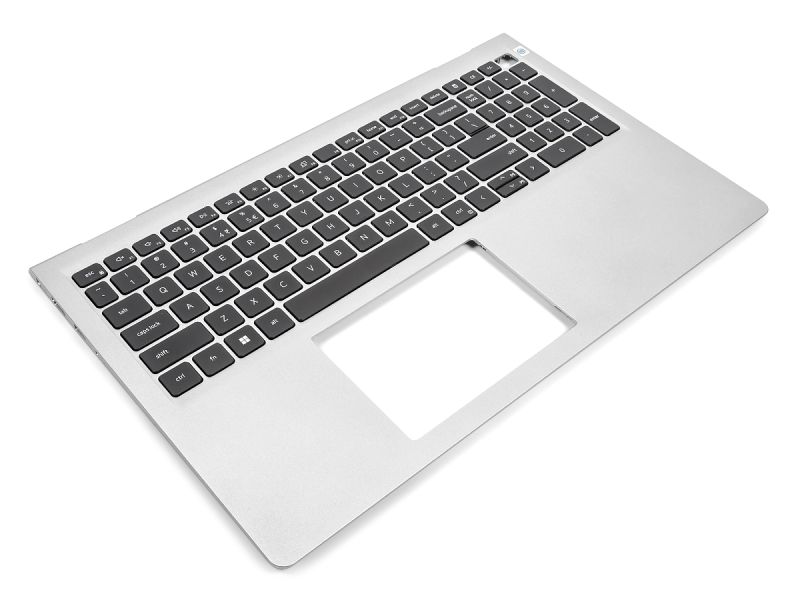 Dell Inspiron 3510/3511/3515/3520/3525 Palmrest & US/INT ENGLISH Backlit Keyboard - 0FT84Y (72T6M) - Silver