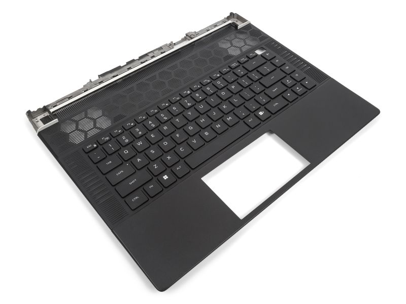 Dell Alienware X16 R1 Palmrest & US ENGLISH RGB per-key Backlit Keyboard - 0T5KN4 + 0WH5Y9 (01K0F) - Black