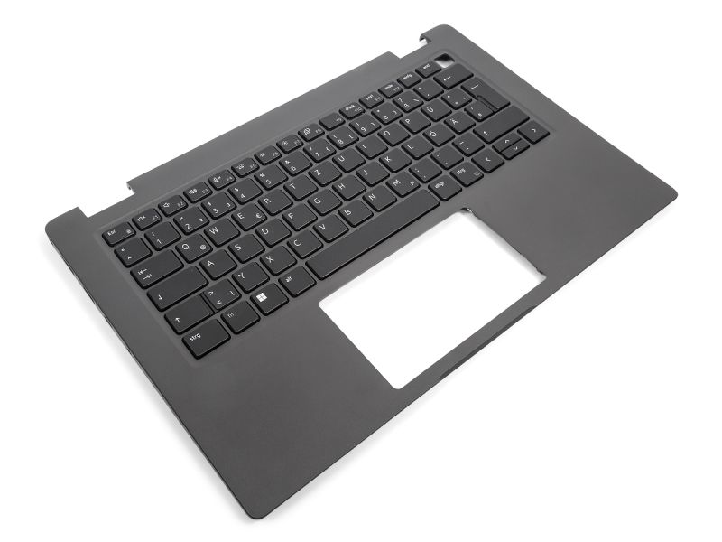 Dell Latitude 3440/E3440 USB-C Palmrest & GERMAN Backlit Keyboard with microSIM slot - 03VCCF + 0NT58M (KPRW4) - Black