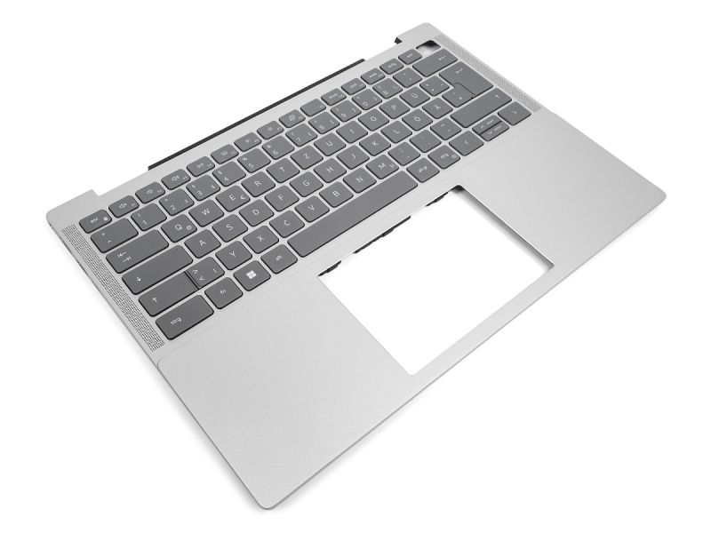 Dell Inspiron 5430/5435 Thunderbolt Palmrest & GERMAN Backlit Keyboard - 0H2VH6 + 06NRD6 (79F9J) - Silver