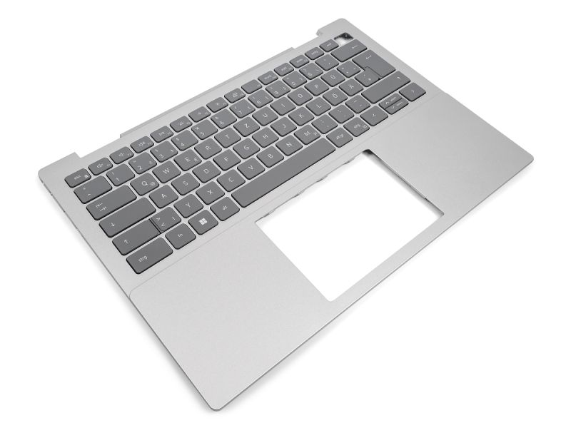 Dell Inspiron AMD 5435 USB-C Palmrest & GERMAN Backlit Keyboard - 0TCY25 + 06NRD6 (7DJT6) - Silver