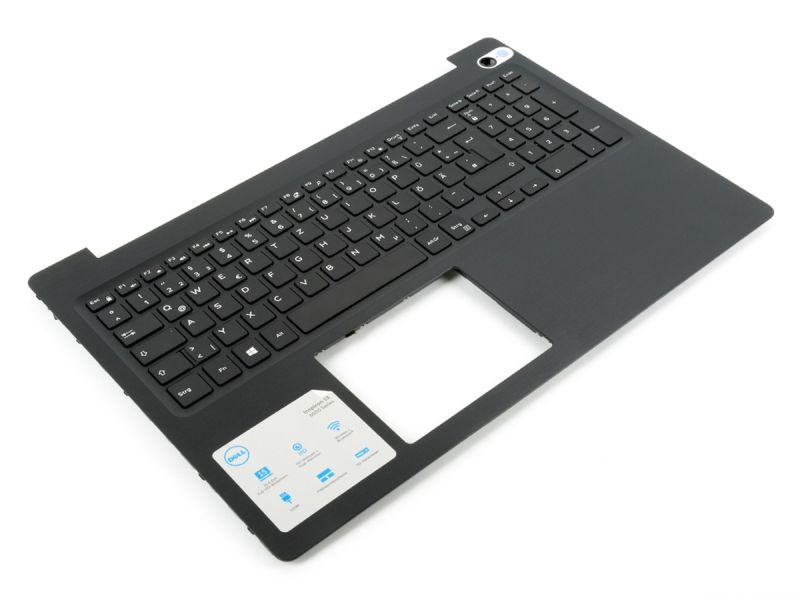 Dell Inspiron 5570/5575 Black Palmrest & GERMAN Keyboard - 0V1H3J / 08D7T9 + 06RW8F