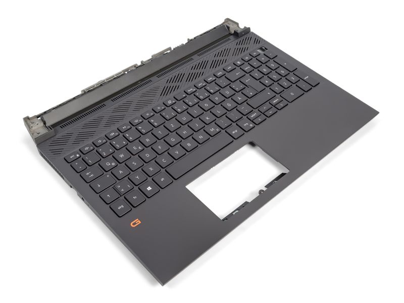 Dell G15 5510/5511/5515 Dark Shadow Palmrest & GERMAN Backlit Keyboard - 04XJ3D + 05TPPT (9X5YK)