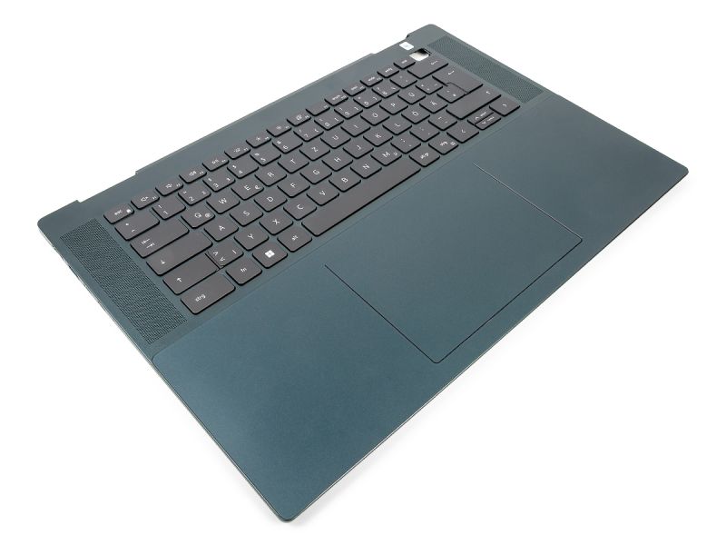 Dell Inspiron 7620 2-in-1 Palmrest & Touchpad & GERMAN Backlit Keyboard - 0HH9P4 (CN23K) - Dark Green