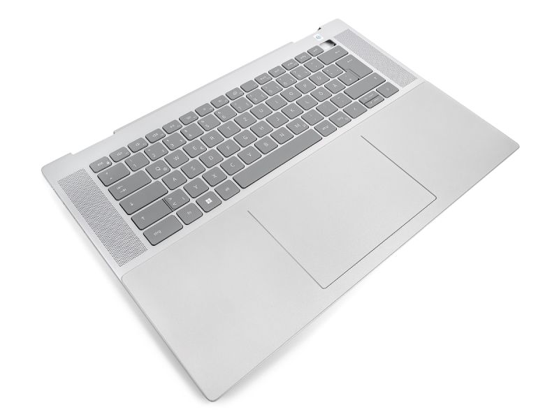 Dell Inspiron 7620 2-in-1 Palmrest & Touchpad & GERMAN Backlit Keyboard - 0MN1PK + 06NRD6 (4749M) - Silver