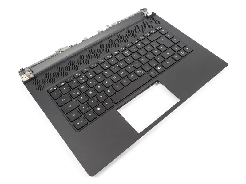 Dell Alienware m15 R7 Palmrest & GERMAN RGB Backlit Keyboard - 0HN40P + 0V1M94 (KNMP7)