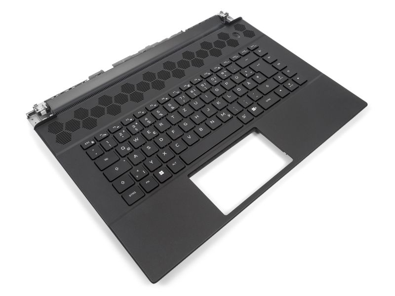 Dell Alienware m16 R1 Palmrest & GERMAN RGB Backlit Keyboard - 0840KW + 0NT70X (GMMH9)