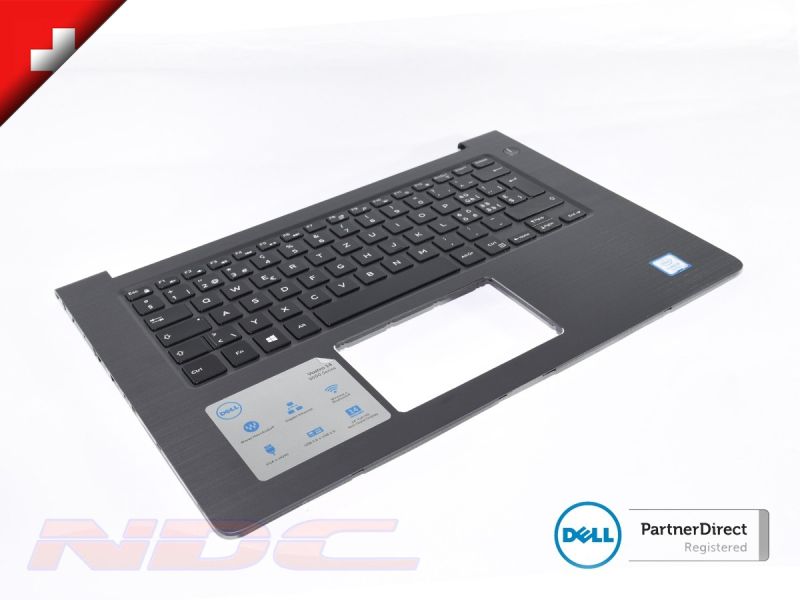 PTGCR MRW04 Dell Vostro 14-5468 Palmrest & SWISS Backlit Keyboard 0PTGCR 0MRW04