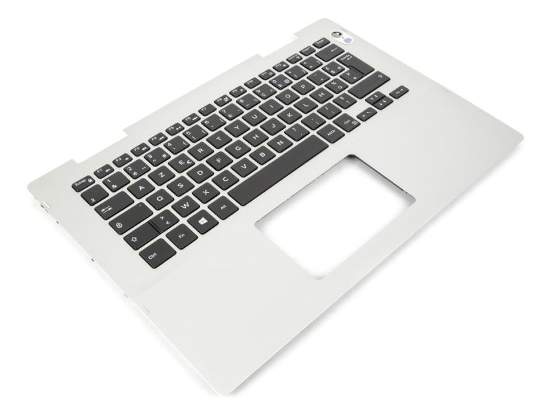 Dell Inspiron 5481/5482/5485/5491 2-in-1 Silver Palmrest & FRENCH Keyboard - 041KVJ + 0Y4Y69