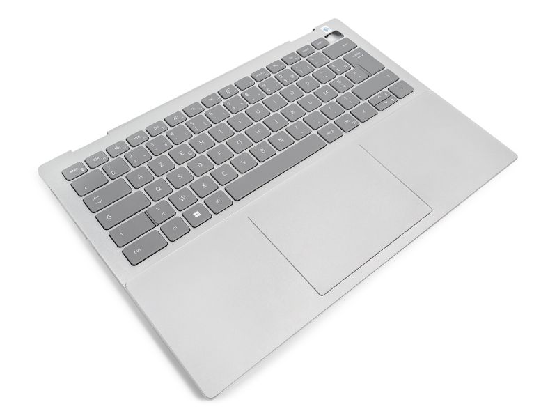 Dell Inspiron 7420/7425 2-in-1 Palmrest, Touchpad & FRENCH Backlit Keyboard - 0NDRPP + 06MHDF (0RD2F) - Platinum Silver