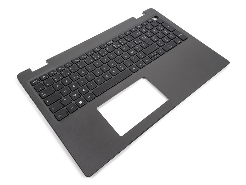 Dell Latitude 3540/E3540 USB-C Palmrest & FRENCH Backlit Keyboard - 0DVR0W + 0TMPY3 (FGX4F) - Dark Grey