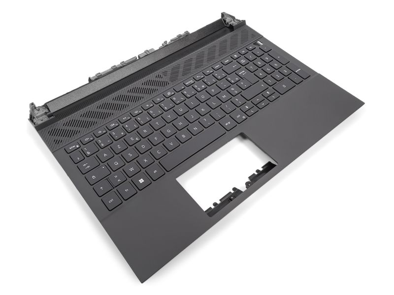 Dell G15 5530/5531 Palmrest & FRENCH Backlit Keyboard - 025CCM (4JP92) - Dark Shadow Grey