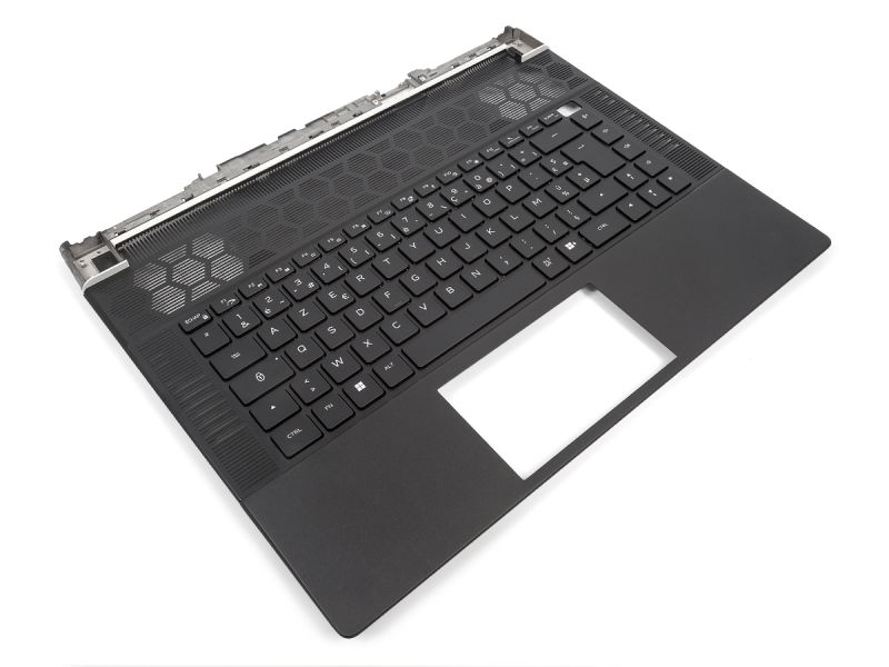 Dell Alienware X16 R1 Palmrest & FRENCH RGB per-key Backlit Keyboard - 0FKT97 + 0XWC36 (CG4X8) - Black