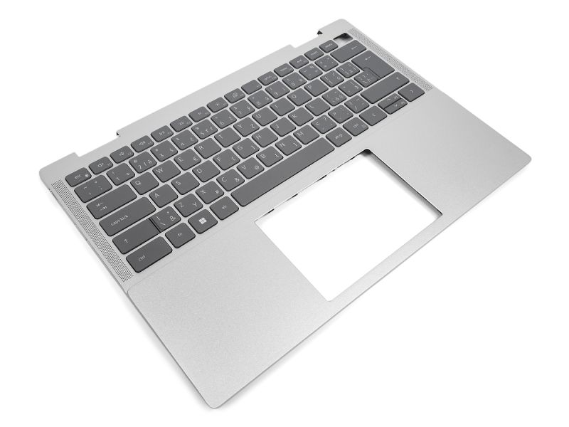 Dell Inspiron 7430/7435 Thunderbolt Palmrest & CZECH/SLOVAK Backlit Keyboard - 0MF0F1 + 06FK2J (4RPXR) - Silver