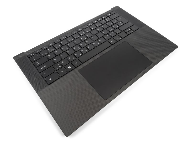 Dell Precision 5550/5560/5570 Palmrest, Touchpad & CZECH/SLOVAK Backlit Keyboard - 0TJP2V + 0F9XF4 (YF1PD)