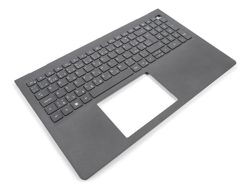 Dell Inspiron 3510/3511/3515/3520/3525 USB-C Palmrest & CZECH / SLOVAK Backlit Keyboard - C6D40 (31D6M) - Black