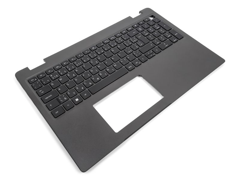 Dell Latitude 3540/E3540 USB-C Palmrest & CZECH / SLOVAK Backlit Keyboard - 0DVR0W + 0T7TD7 (D127W) - Dark Grey