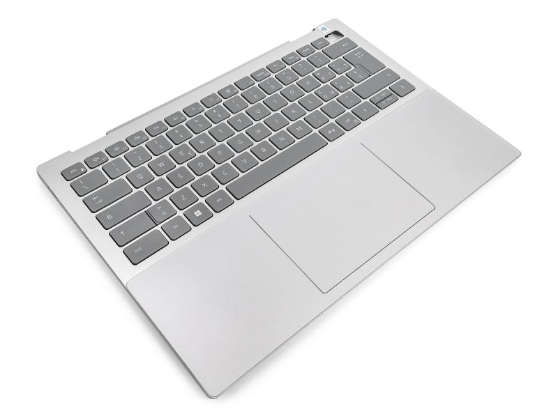 Dell Inspiron 7420/7425 2-in-1 Palmrest, Touchpad & ITALIAN Backlit Keyboard - 0NDRPP + 06R6DT (VNX0T) - Platinum Silver