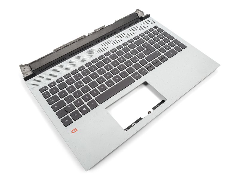 Dell G15 5510/5511/5515 Palmrest & ITALIAN Backlit Keyboard - 095P6M (CYXN7) - Phantom Grey