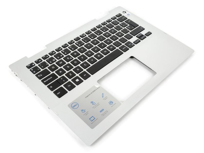 Dell Inspiron 5481/5482/5485/5491 2-in-1 Silver Palmrest & SPANISH Keyboard - 041KVJ + 0YWM6P