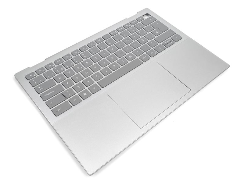 Dell Inspiron 7420/7425 2-in-1 Palmrest, Touchpad & SPANISH Backlit Keyboard - 0NDRPP + 070RDV (WTFHC) - Platinum Silver