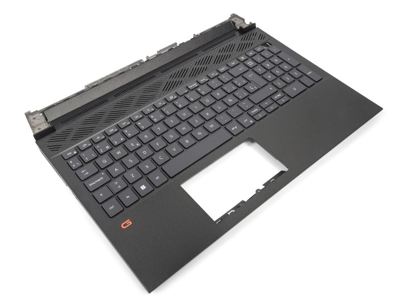 Dell G15 5520/5521/5525 Palmrest & SPANISH Backlit Keyboard - 0GDN50 (RVK93) - Obsidian Black