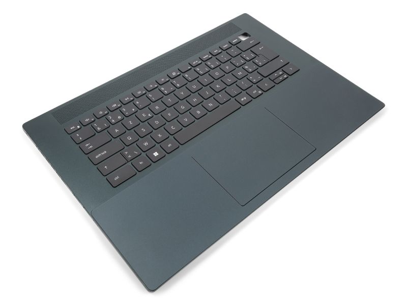 Dell Inspiron 7620 RTX 3060 Palmrest & Touchpad & BELGIAN Backlit Keyboard - 0KRP8J + 041H30 (XJK0T) - Dark Green