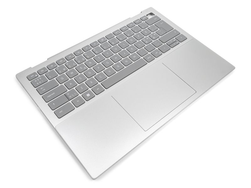 Dell Inspiron 7420/7425 2-in-1 Palmrest, Touchpad & NORDIC Backlit Keyboard - 0NDRPP + 06RC0X (TWKRF) - Platinum Silver